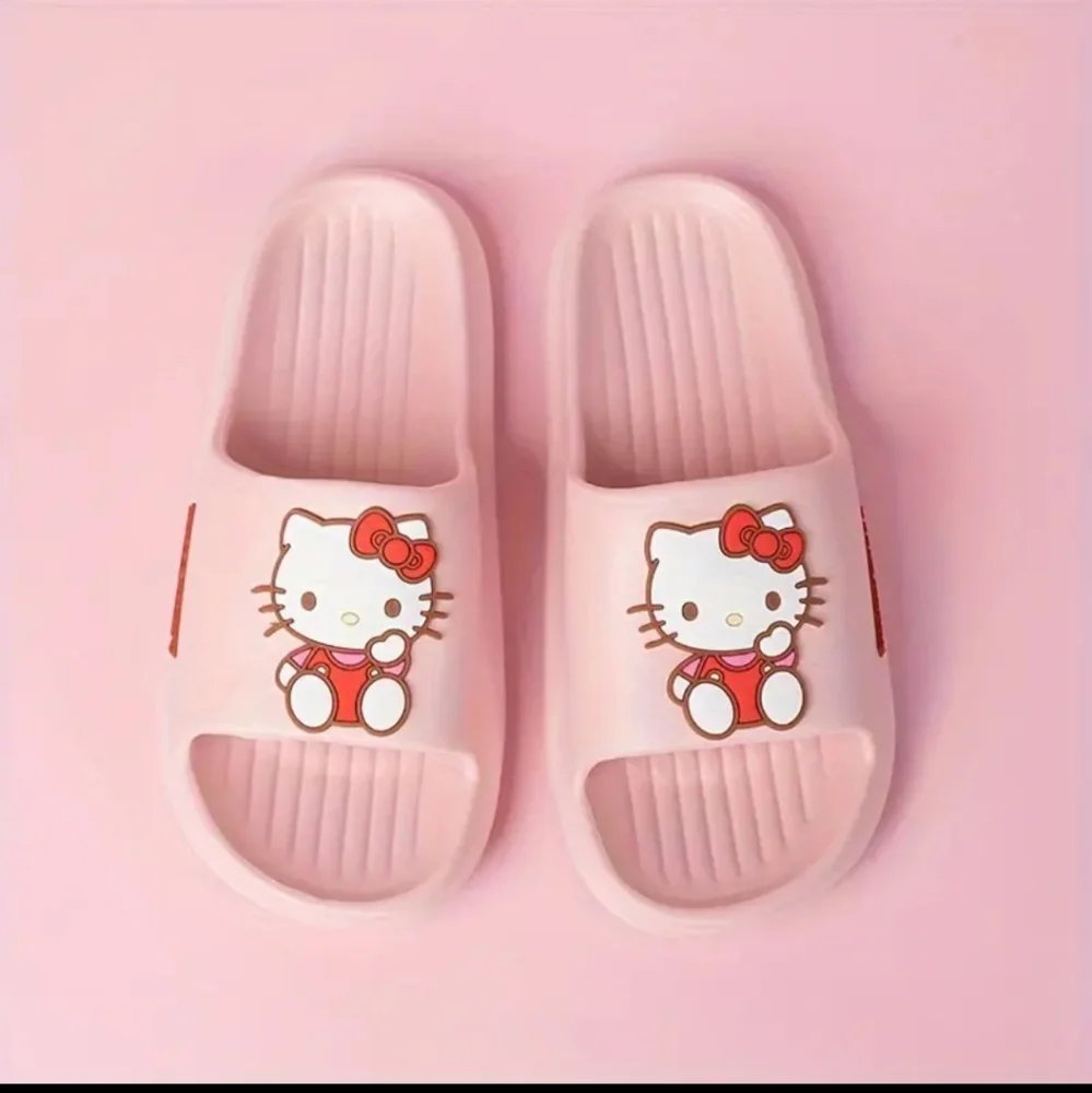 Hello Kitty Foam Graphic Slip On Casual Slides Size US 8.5/9